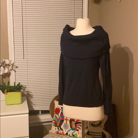 Theory Sweaters - Theory Cowl Neck navy blue wool shirt SZ Medium Theory Sweaters - Theory Cowl Neck navy blue wool shirt SZ Medium